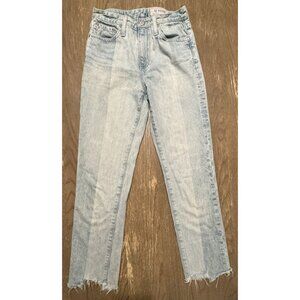AG Adriano Goldschmied The Phoebe High Waisted 2 Tone Color Block Jeans 24R
